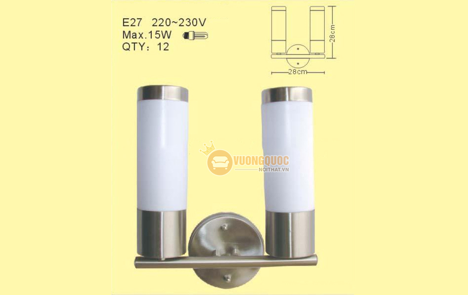 Đèn tường hai bóng sang trọng ROL286-1